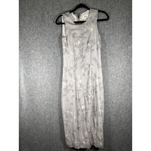 Armani Exchange Dress Women 0 Silkver Silk Maxi Floral Chiffon Fairy‎ Whimsical